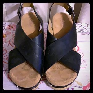 Black studded sandles